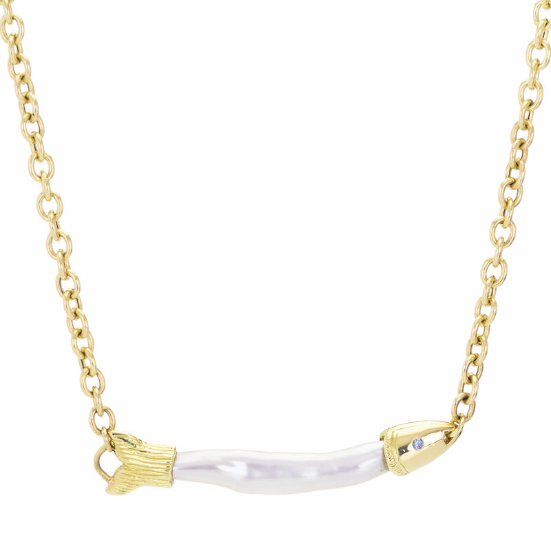 Fannie Thomas Fish Pearl Necklace | Quadrum Gallery