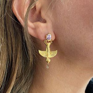 Fannie Thomas Martin Bird Drop Earrings | Quadrum Gallery