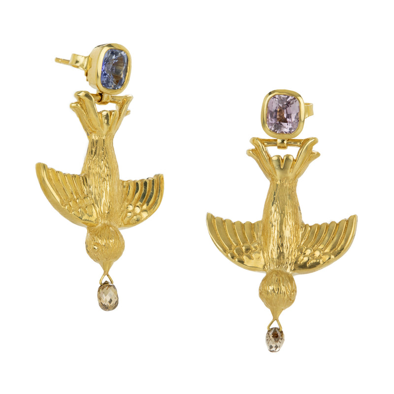 Fannie Thomas Martin Bird Drop Earrings | Quadrum Gallery