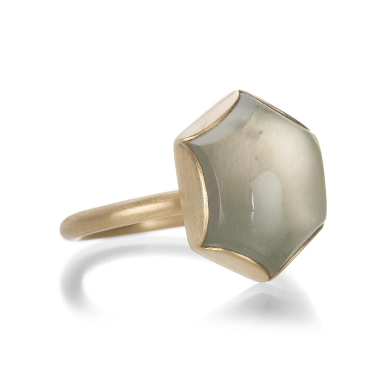 Gabriella Kiss Hexagonal Ceylon Moonstone Ring | Quadrum Gallery