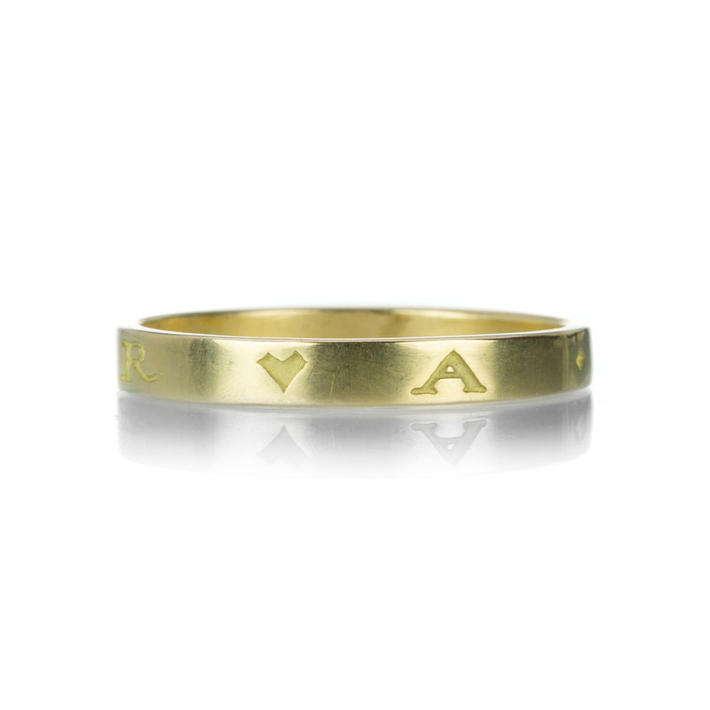 Gabriella Kiss Engraved Amor Band | Quadrum Gallery