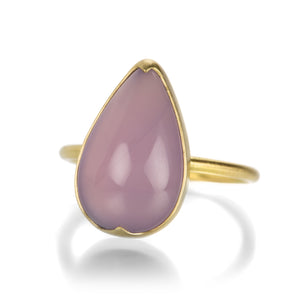 Gabriella Kiss Pear Holly Blue Agate Ring | Quadrum Gallery