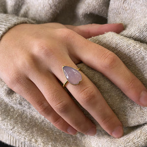 Gabriella Kiss Pear Holly Blue Agate Ring | Quadrum Gallery