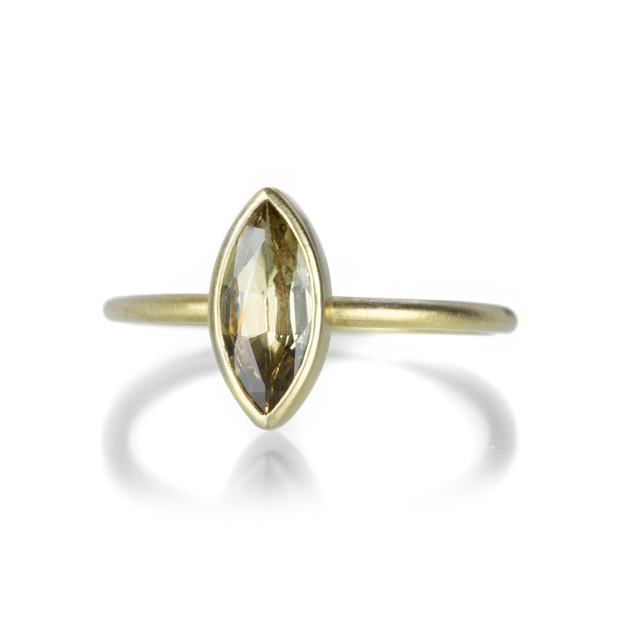 Gabriella Kiss Marquise Green Sapphire Ring | Quadrum Gallery