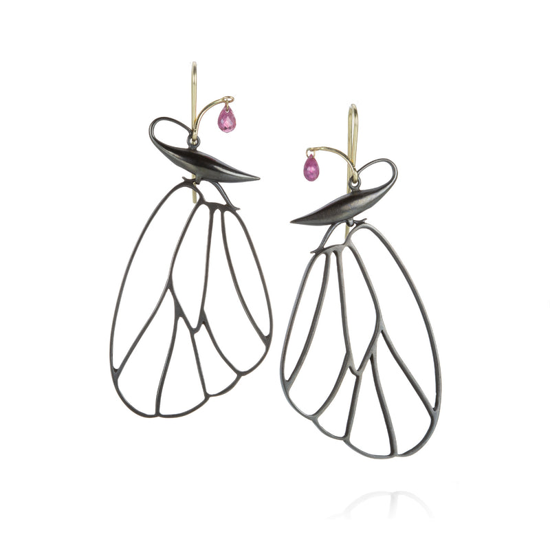 Gabriella Kiss Bronze Butterfly Cell Wing Earrings | Quadrum Gallery