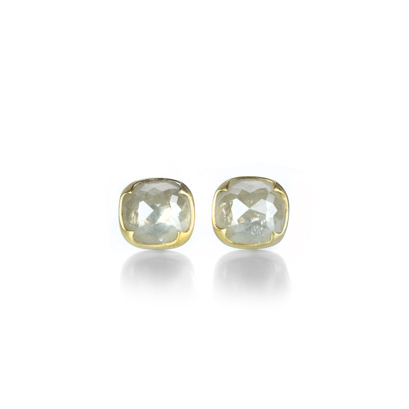 Gabriella Kiss Milky White Rose Cut Diamond Studs | Quadrum Gallery