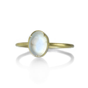 Gabriella Kiss 18k Small Oval Moonstone Ring | Quadrum Gallery