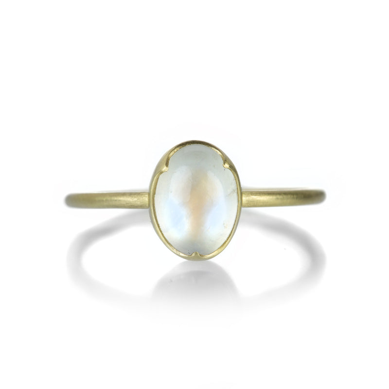 Gabriella Kiss 18k Small Oval Moonstone Ring | Quadrum Gallery