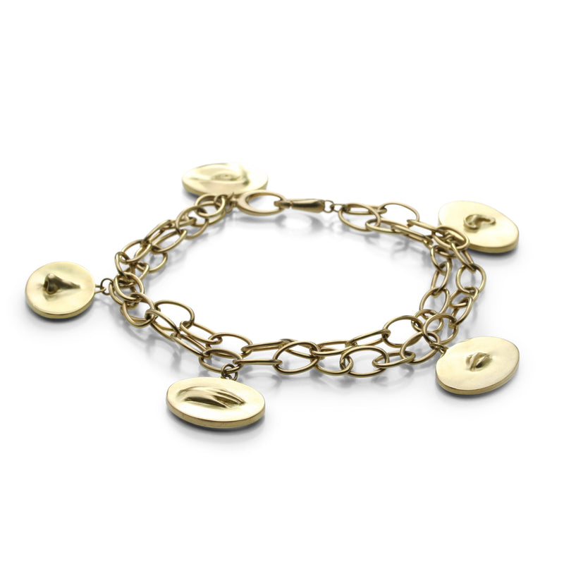 Gabriella Kiss 18k Yellow Gold Love Token Bracelet | Quadrum Gallery