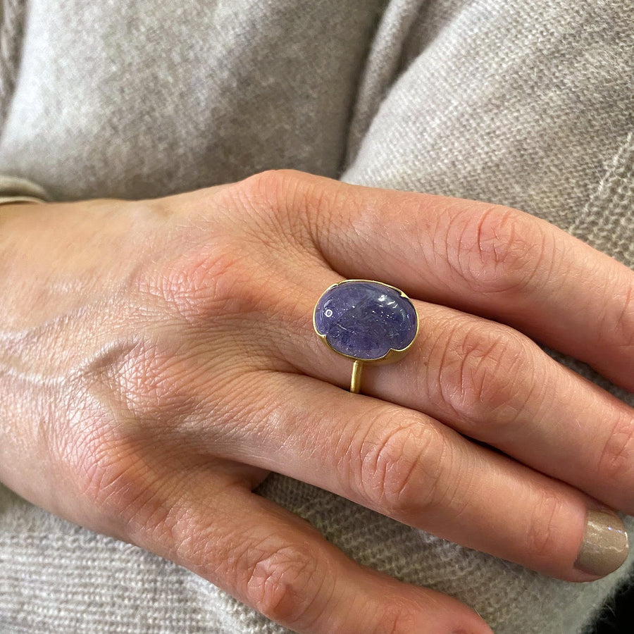 Gabriella Kiss Oval Pale Tanzanite Ring | Quadrum Gallery