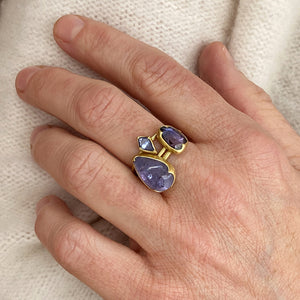 Gabriella Kiss 18k Pear Shaped Tanzanite Ring | Quadrum Gallery