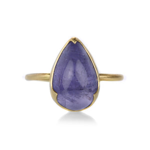Gabriella Kiss 18k Pear Shaped Tanzanite Ring | Quadrum Gallery