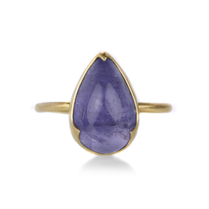 Gabriella Kiss 18k Pear Shaped Tanzanite Ring | Quadrum Gallery