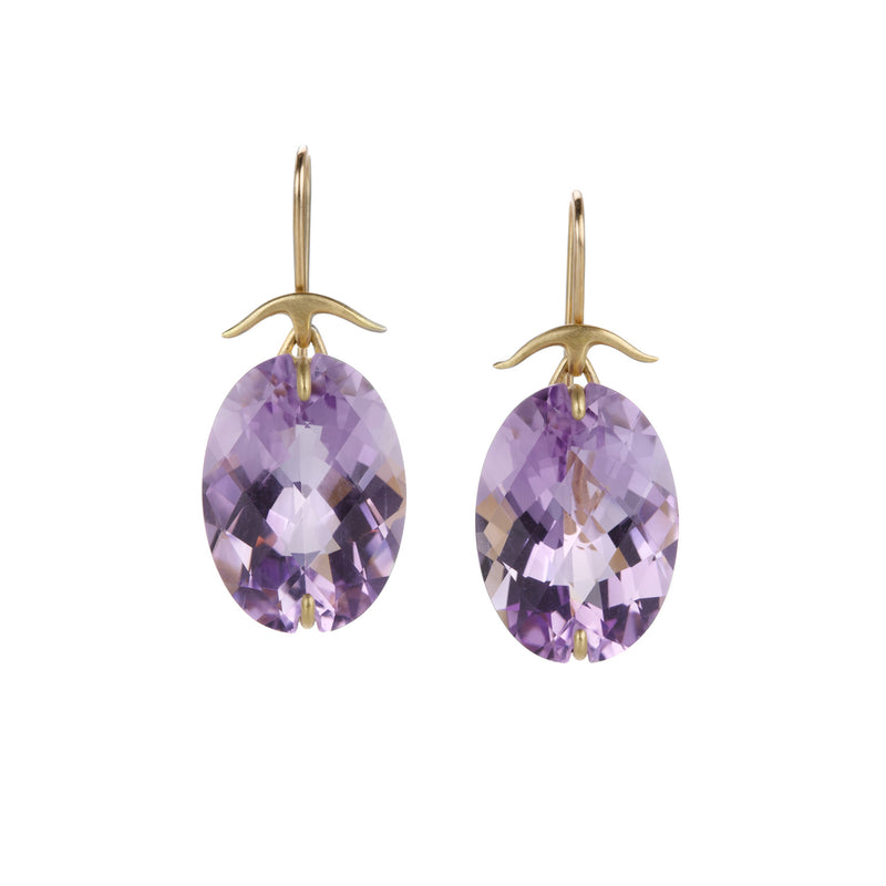 Gabriella Kiss Rose de France Faceted Amethyst Earrings | Quadrum Gallery