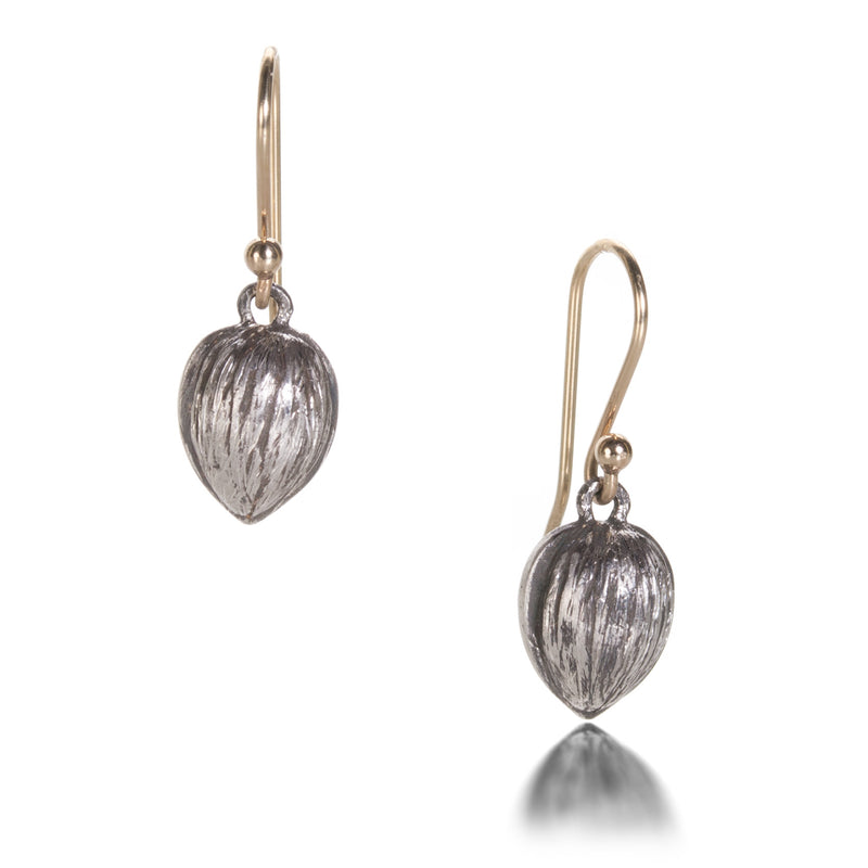 Gabriella Kiss Silver Walnut Drop Earrings | Quadrum Gallery