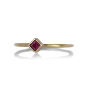 Gabriella Kiss Tiny Square Ruby Ring | Quadrum Gallery