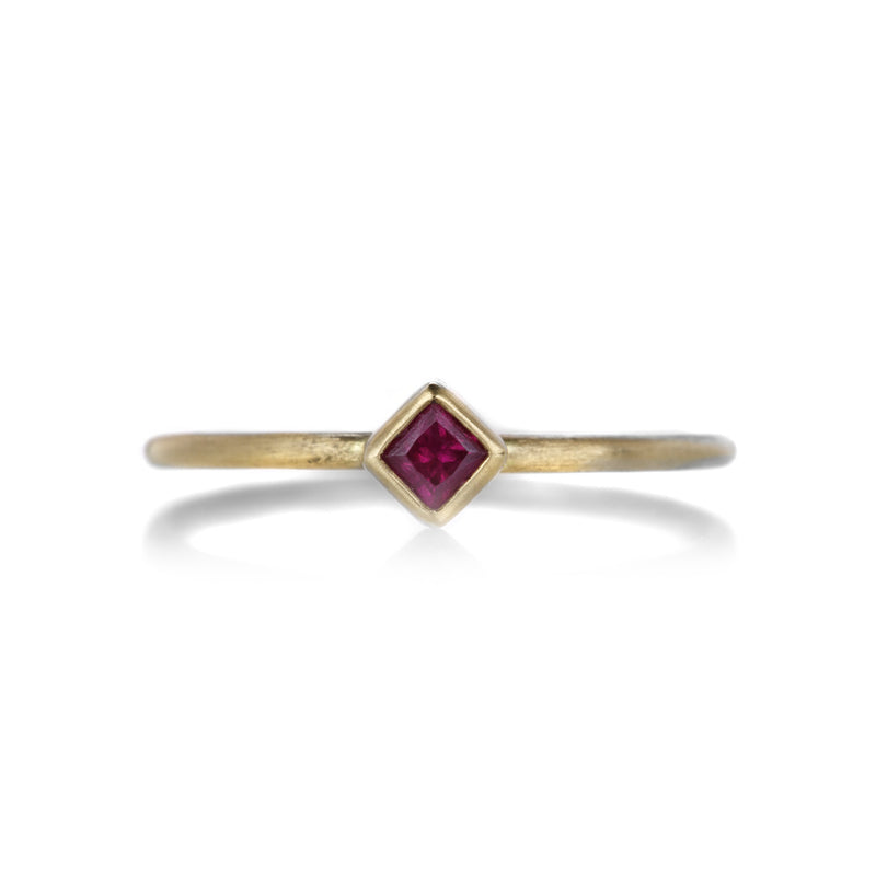 Gabriella Kiss Tiny Square Ruby Ring | Quadrum Gallery