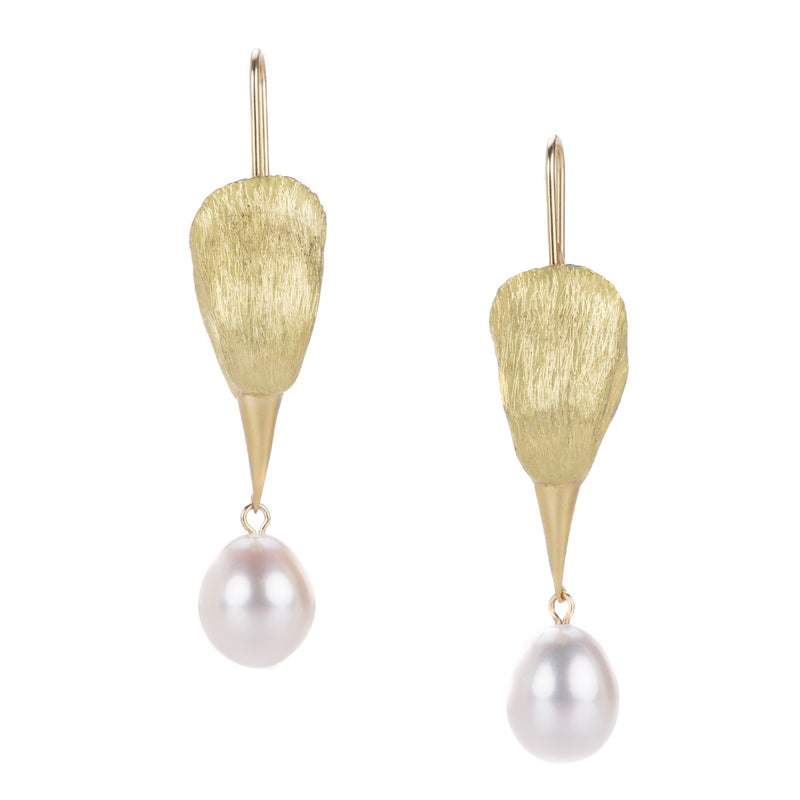 Gabriella Kiss 18k Bird Head with Pearl Earrings | Quadrum Gallery