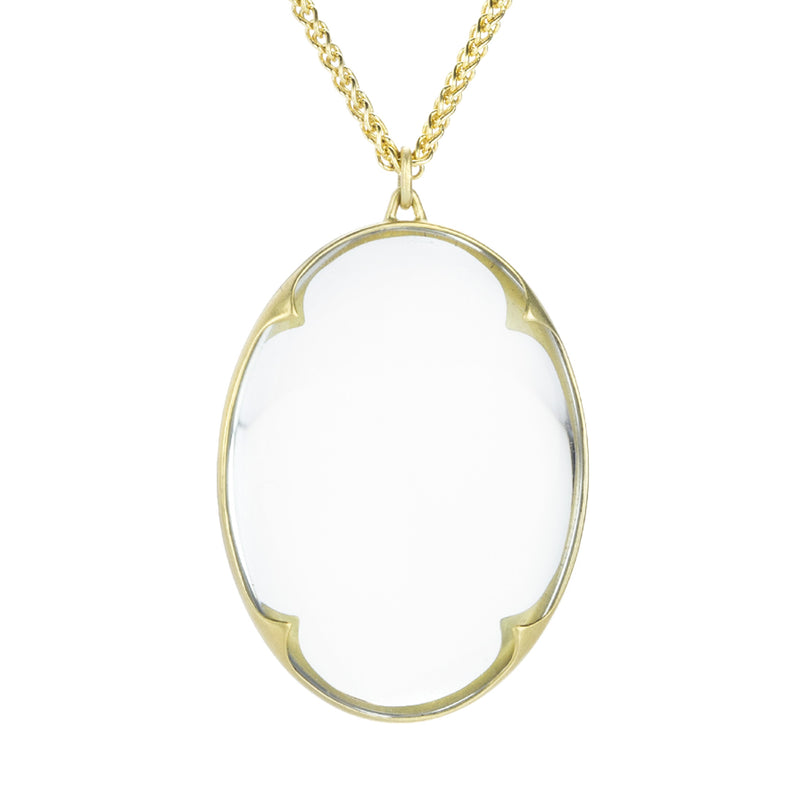 Gabriella Kiss Small Crystal Lens Pendant Necklace  | Quadrum Gallery