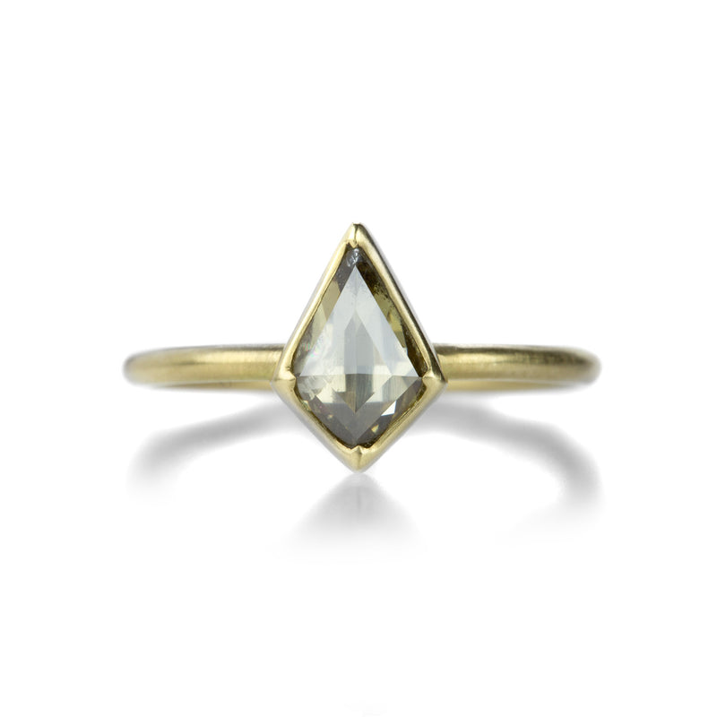 Gabriella Kiss Kite Shaped Salt & Pepper Diamond Ring | Quadrum Gallery