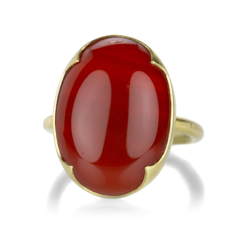 Gabriella Kiss Large Oval Carnelian Ring | Quadrum Gallery