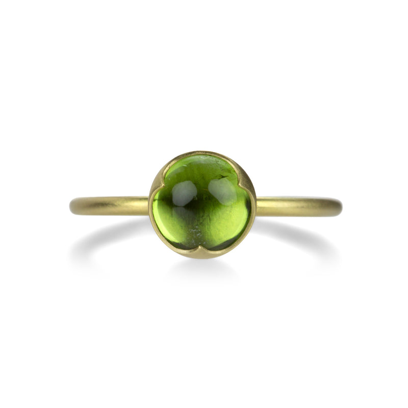 Gabriella Kiss 18k Round Peridot Ring | Quadrum Gallery