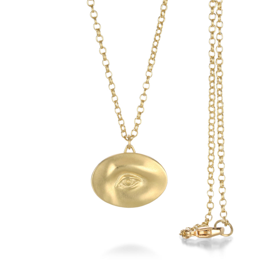 Gabriella Kiss 18k Yellow Gold Large Eye Necklace | Quadrum Gallery