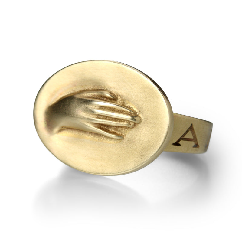 Gabriella Kiss 18k Yellow Gold Hand Ring | Quadrum Gallery