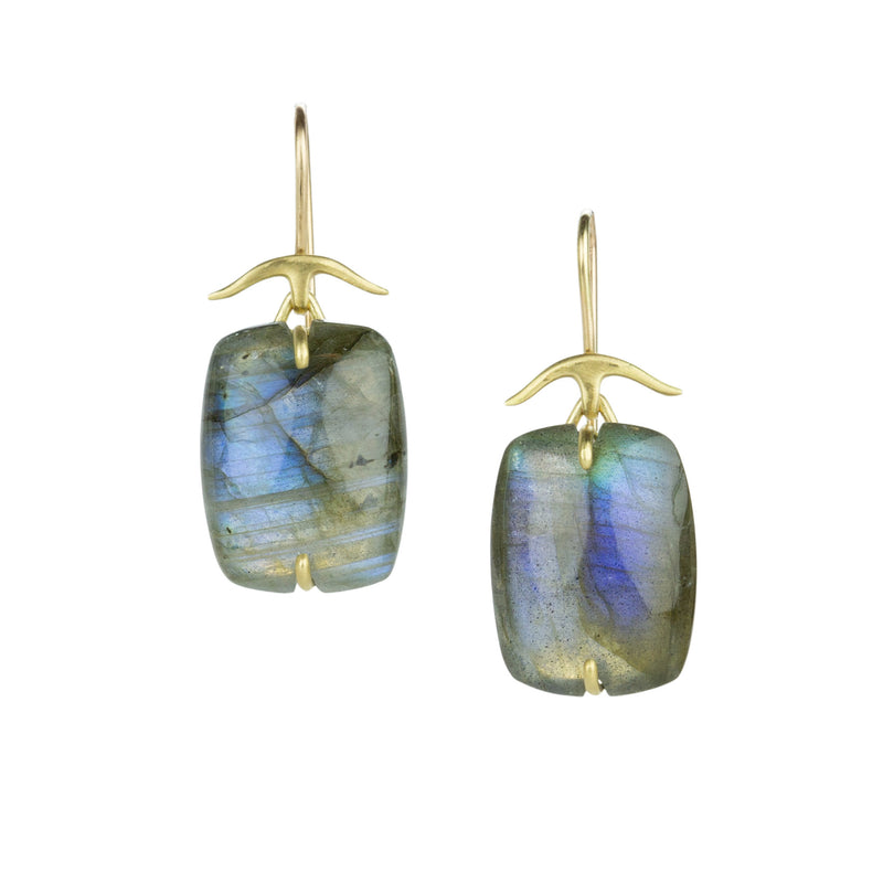 Gabriella Kiss 18k Labradorite Pillow Earrings | Quadrum Gallery