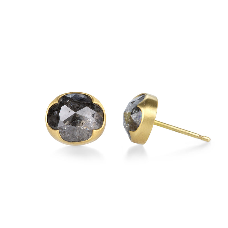 Gabriella Kiss Salt and Pepper Diamond Stud Earrings  | Quadrum Gallery