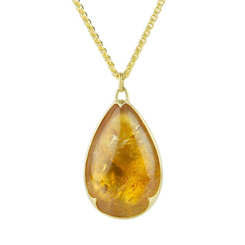 Gabriella Kiss Pear Citrine Pendant Necklace | Quadrum Gallery