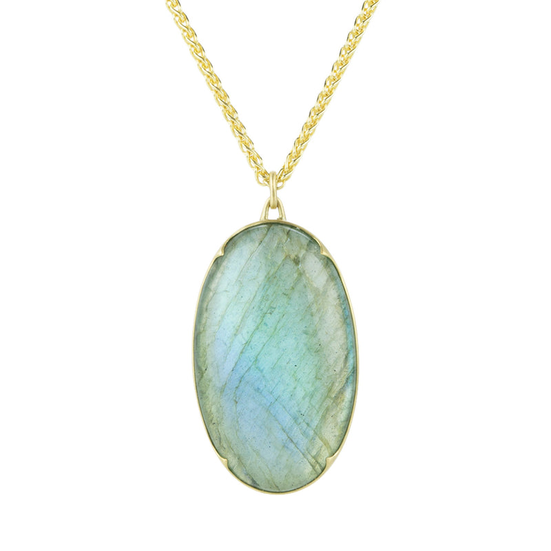 Gabriella Kiss Crystal Over Labradorite Pendant Necklace | Quadrum Gallery