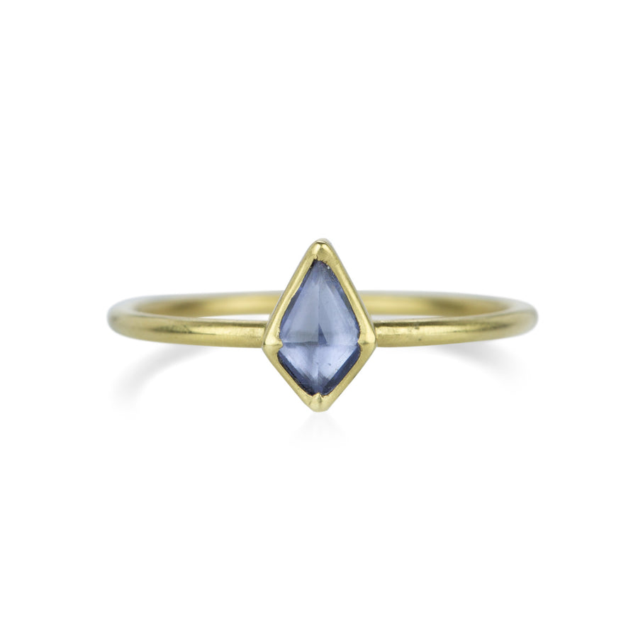 Gabriella Kiss 18k Kite Shaped Pale Blue Sapphire Ring | Quadrum Gallery