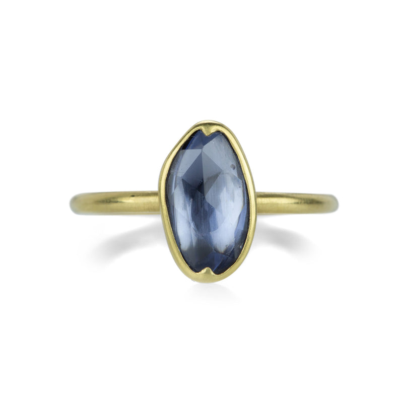 Gabriella Kiss Organic Faceted Blue Sapphire Ring | Quadrum Gallery