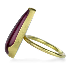 Gabriella Kiss Pear Shaped Rubellite Tourmaline Ring | Quadrum Gallery