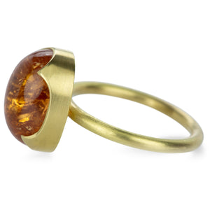 Gabriella Kiss Oval Imperial Topaz Ring | Quadrum Gallery