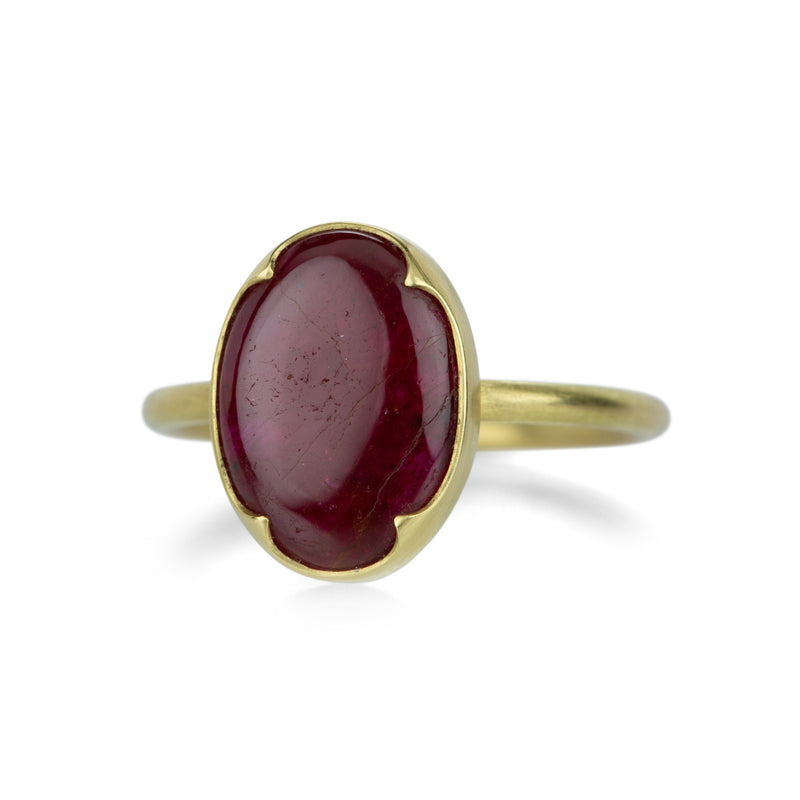 Gabriella Kiss Oval Ruby Slab Ring | Quadrum Gallery