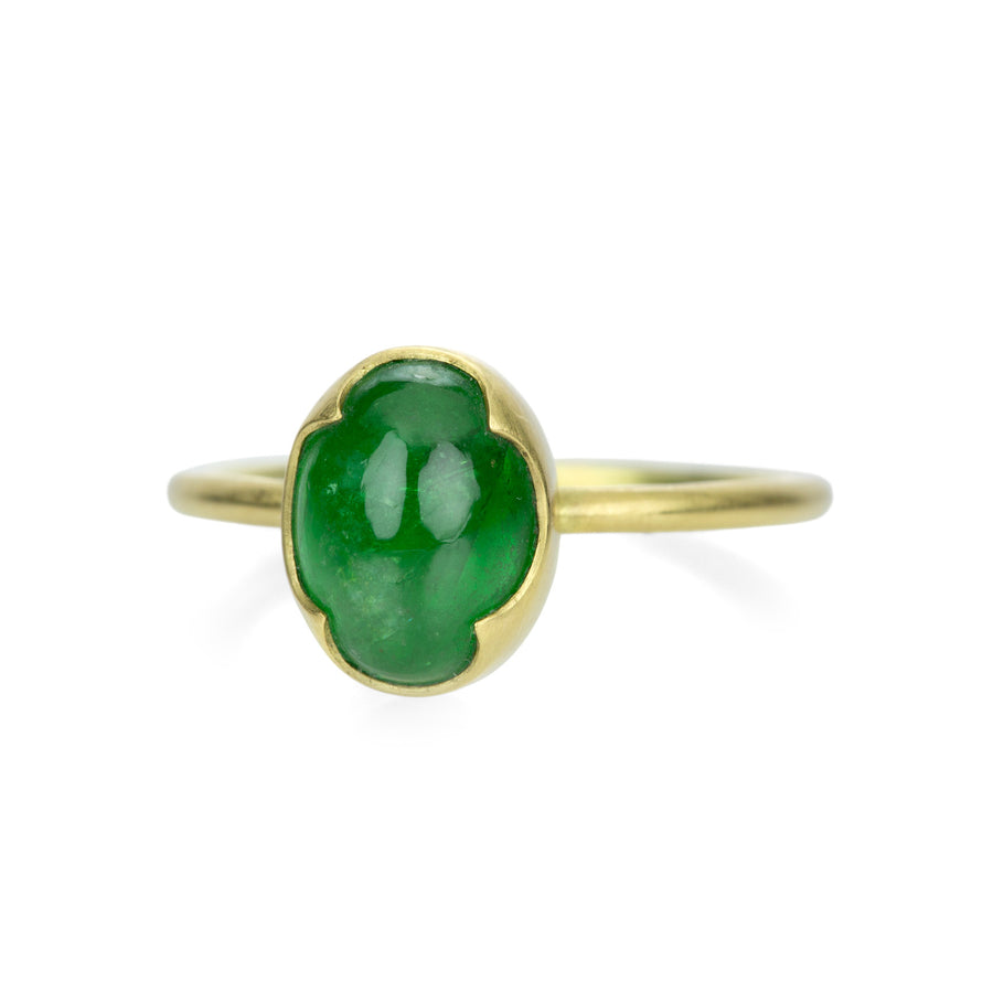 Gabriella Kiss Oval Tsavorite Cabochon Ring | Quadrum Gallery