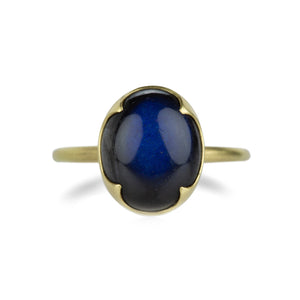 Gabriella Kiss 18k Oval Spectrolite Cabochon Ring | Quadrum Gallery
