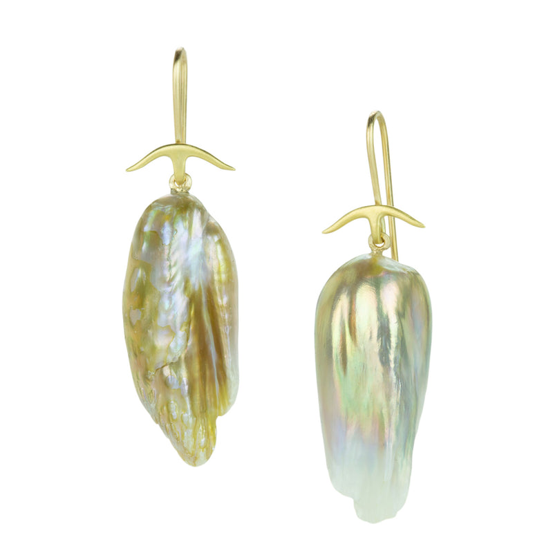 Gabriella Kiss Freshwater Pearl Wing Drop Earrings | Quadrum Gallery