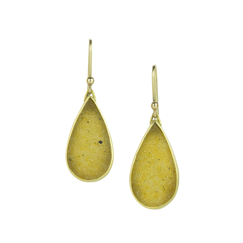 Gabriella Kiss Honey Colored Druzy Drop Earrings | Quadrum Gallery