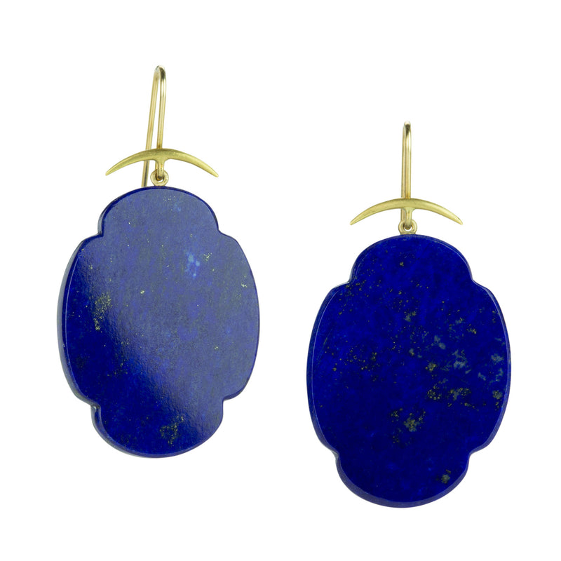 Gabriella Kiss Lapis Scallop Drop Earrings | Quadrum Gallery