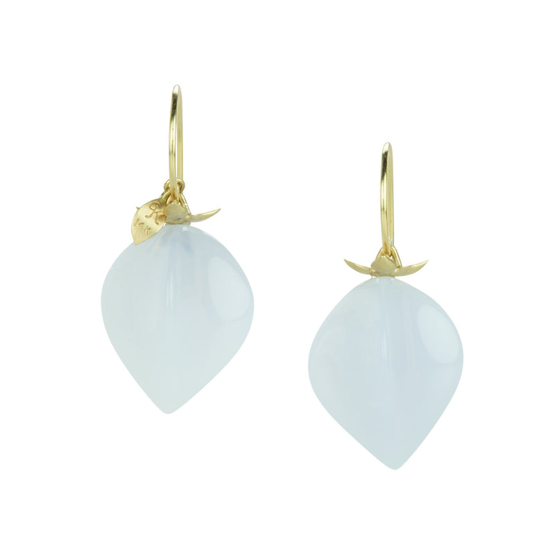 Gabriella Kiss Blue Chalcedony Chinese Lantern Drop Earrings | Quadrum Gallery