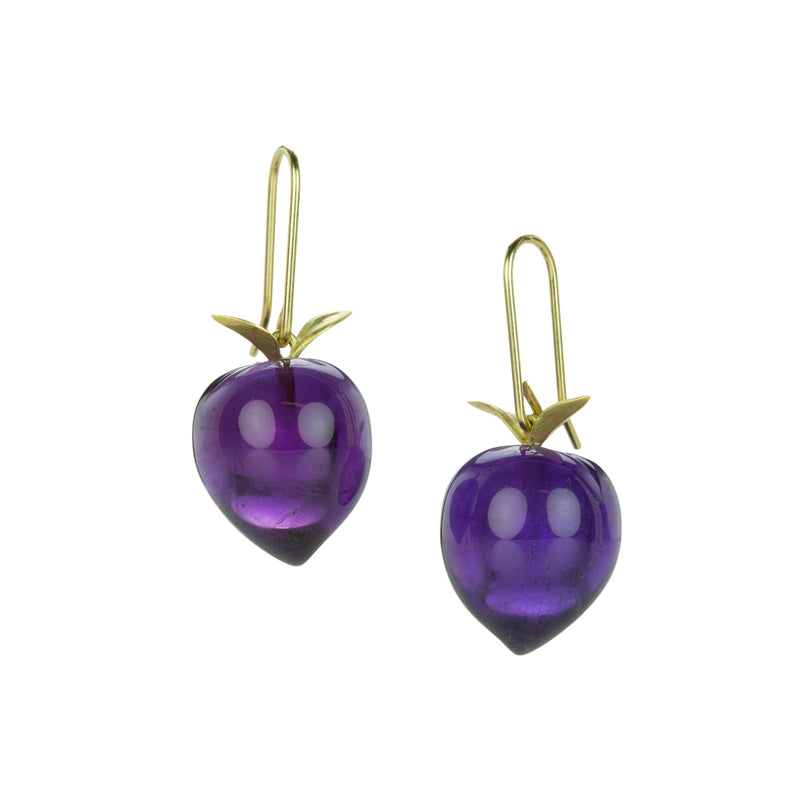 Gabriella Kiss Amethyst Plum Drop Earrings | Quadrum Gallery