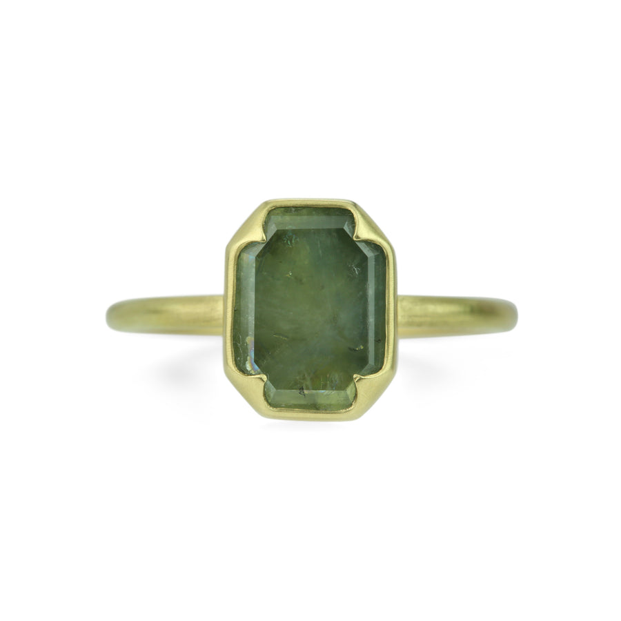 Gabriella Kiss Natural Cushion Montana Sapphire Ring | Quadrum Gallery
