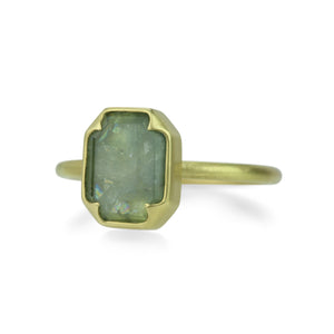 Gabriella Kiss Natural Cushion Montana Sapphire Ring | Quadrum Gallery