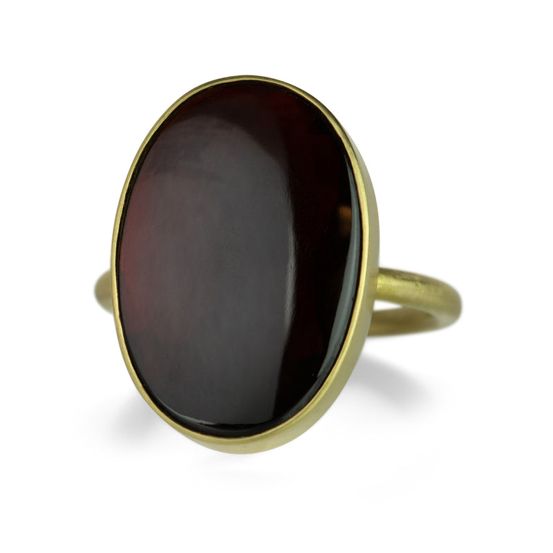 Gabriella Kiss 18k Oval Almandine Garnet Ring | Quadrum Gallery