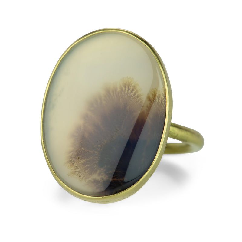 Gabriella Kiss Large Vertical Dendritic Agate Ring | Quadrum Gallery