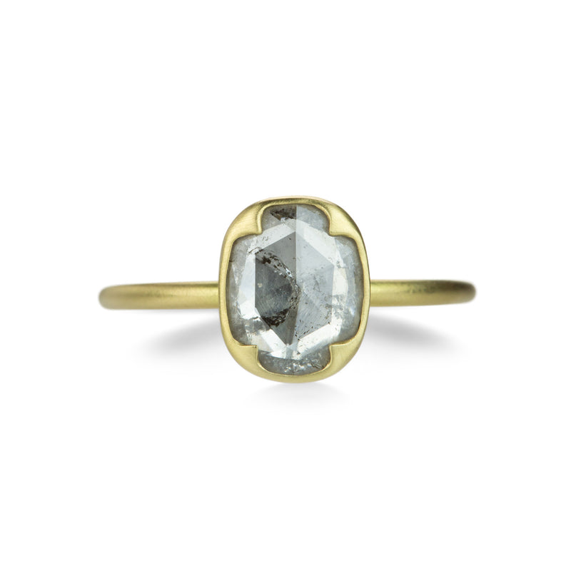 Gabriella Kiss Rose Cut Salt and Pepper Diamond Ring | Quadrum Gallery