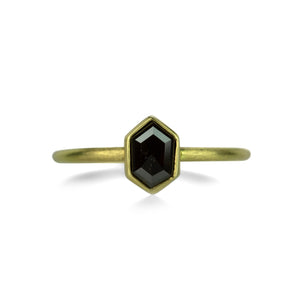 Gabriella Kiss Hexagonal Black Diamond Ring | Quadrum Gallery
